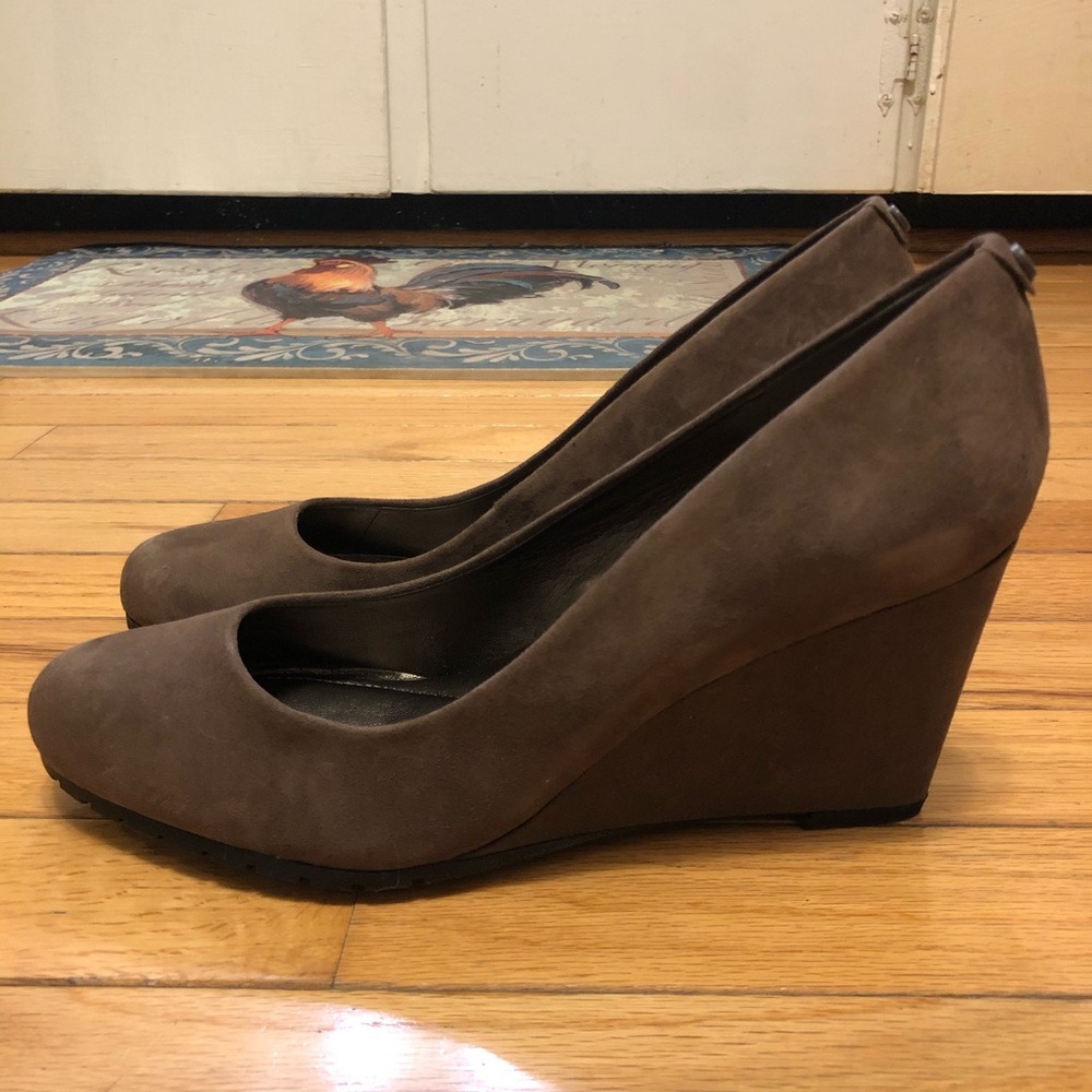 Easy Spirit Women's Esclauda / Clauda Brown / Taupe Wedge Pump, 7.5 Wide, NIB